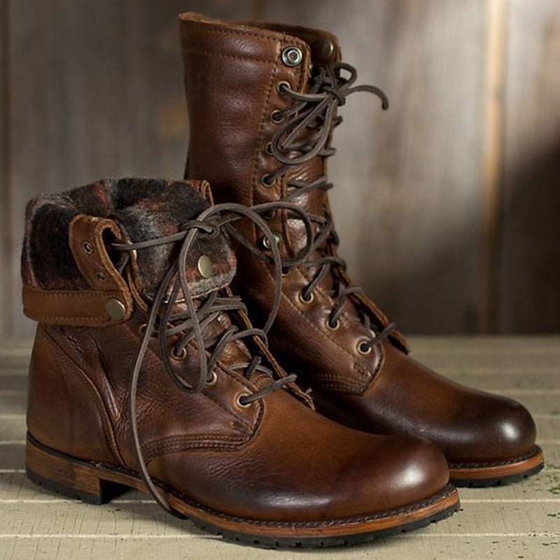 Botas ortopédicas de inspiración vintage