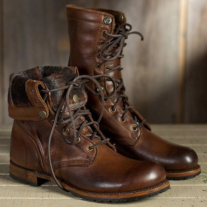 Botas ortopédicas de inspiración vintage