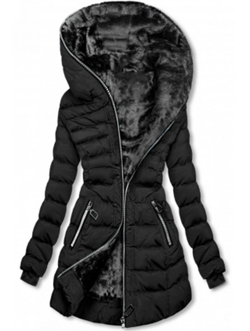 CM | Chaqueta con capucha cálida y a la moda
