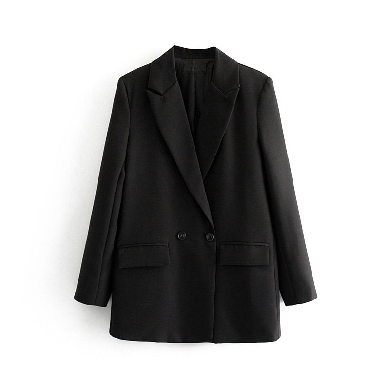 CM | Blazer de doble botonadura para mujer