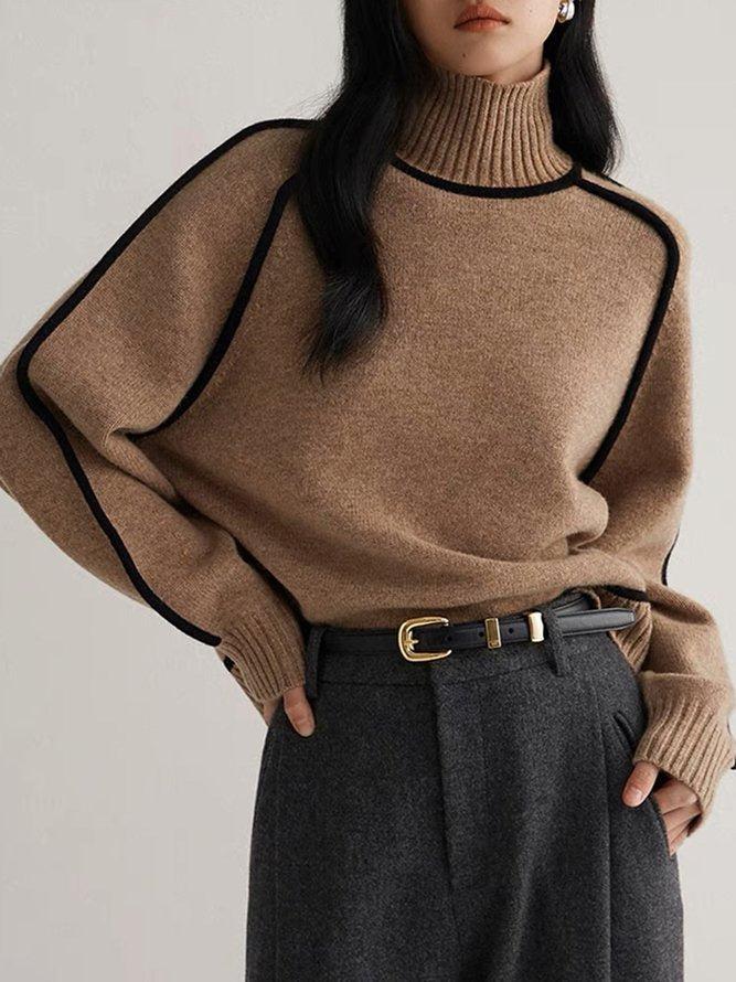 CM | Jersey café con escote alto