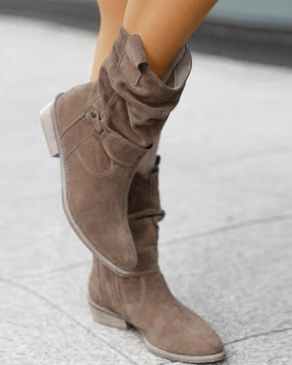 KL | Botas a media pantorrilla con detalle de correa