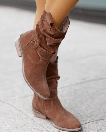 KL | Botas a media pantorrilla con detalle de correa
