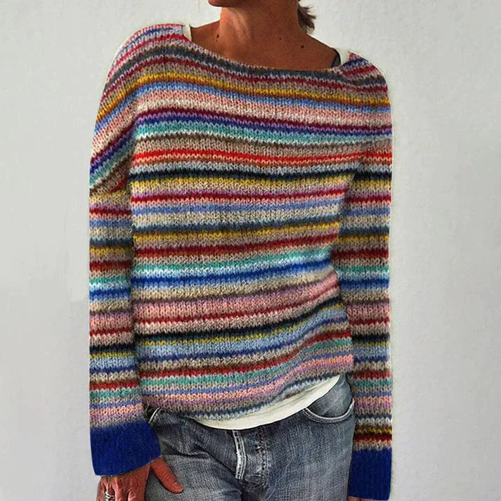 CM | Elegante jersey de manga larga a rayas