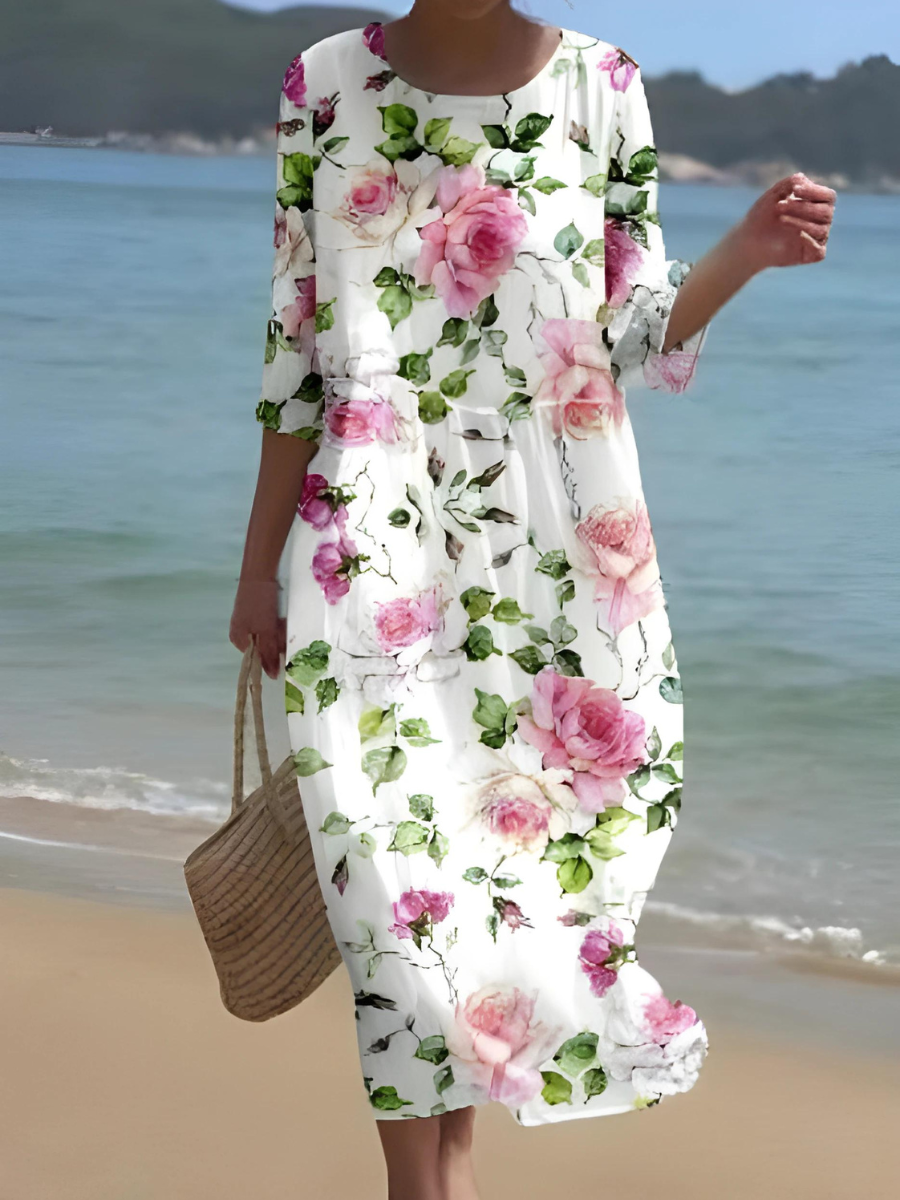 KL | Maxi vestido con estampado floral
