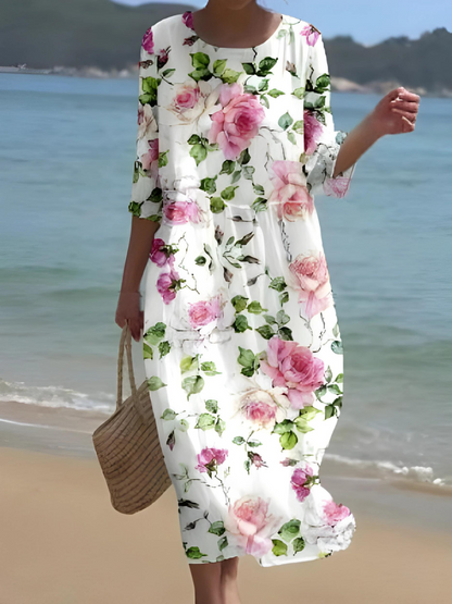 KL | Maxi vestido con estampado floral