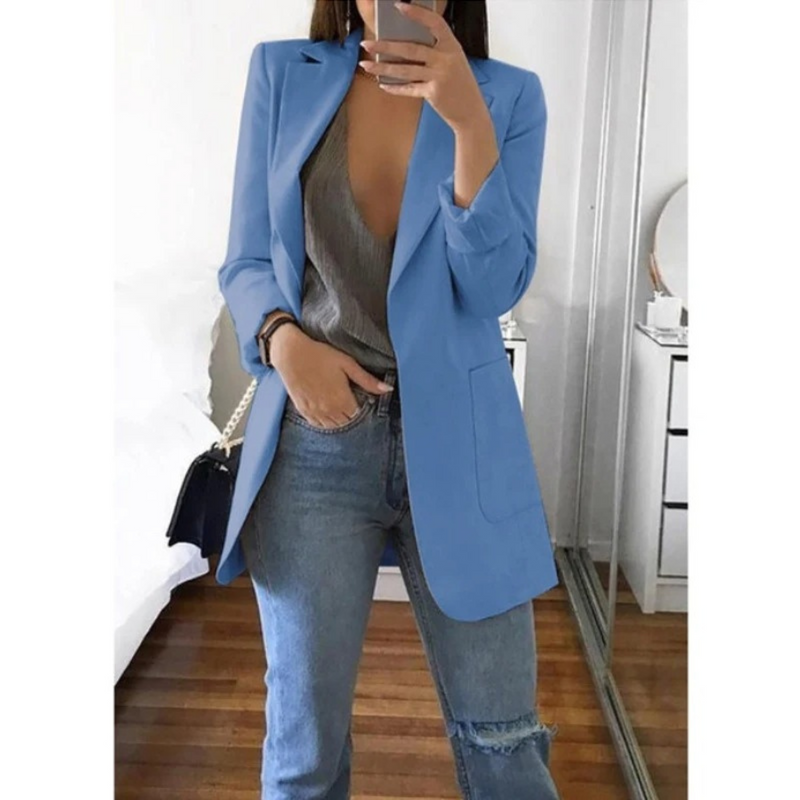 CM | Elegante blazer con bolsillos para mujer