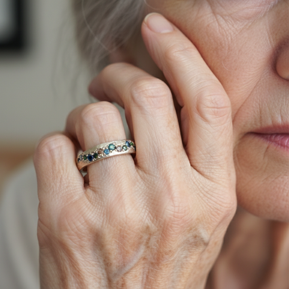 Oro Anillo impresionante para uso diario