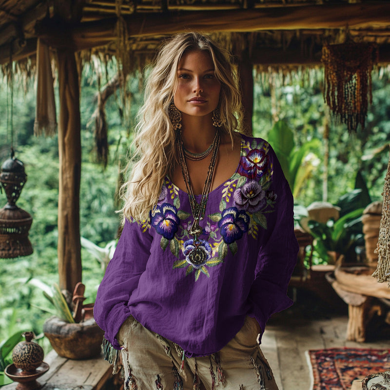 Camisa de estilo vintage atemporal