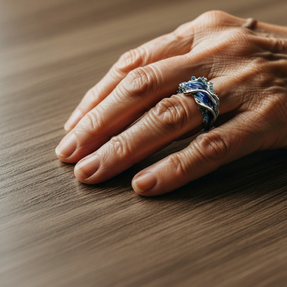 Oro Anillo clásico con encanto atemporal