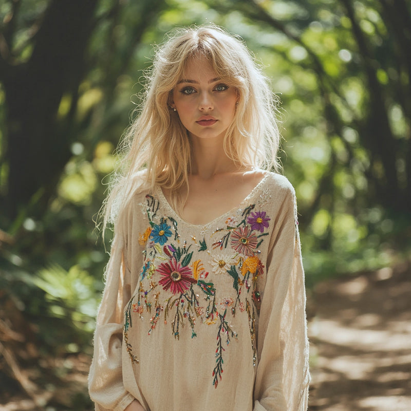 Blusa de inspiración vintage