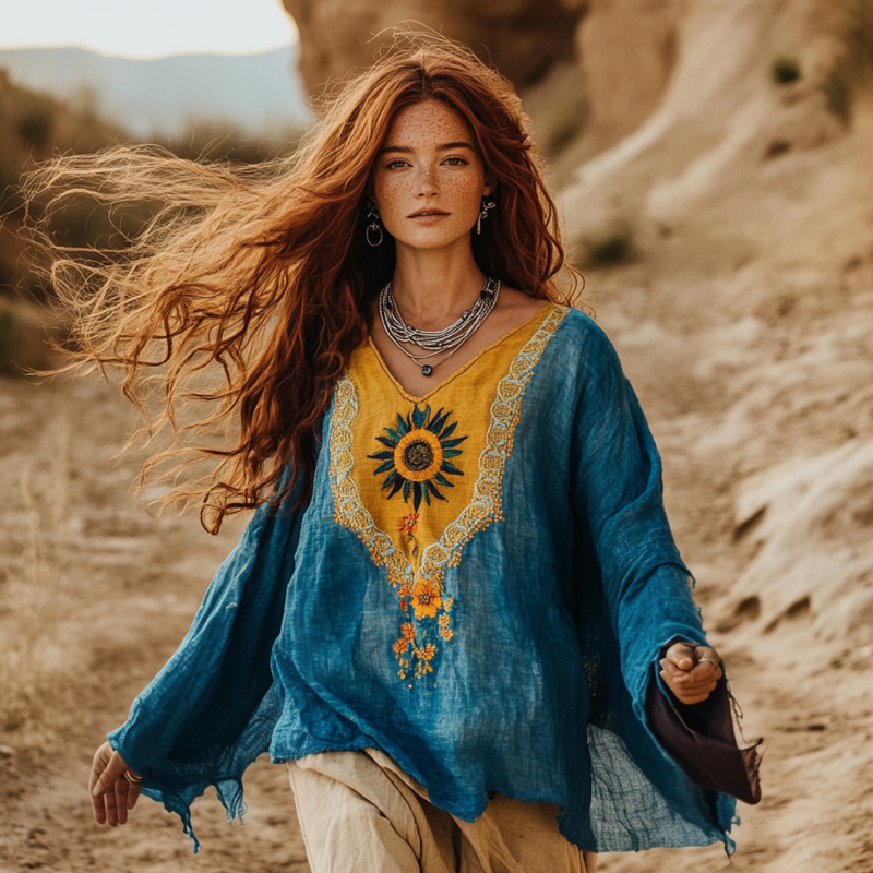 Blusa de inspiración vintage