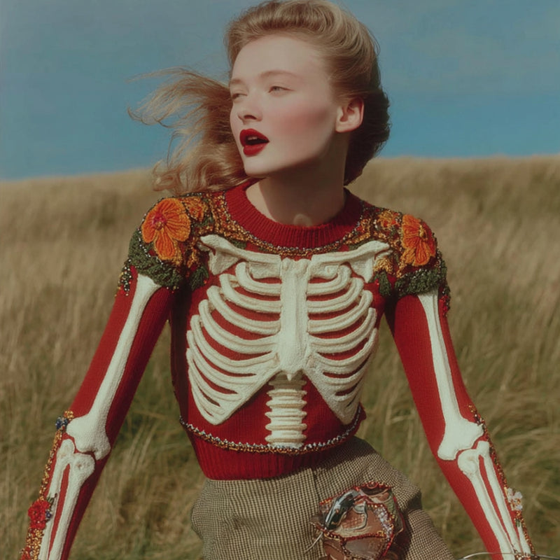 Suéter de inspiración vintage