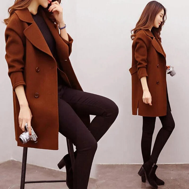 CM | Abrigo lana señora otoño invierno