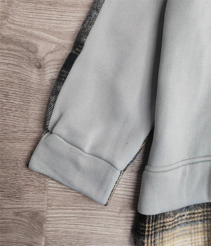 CM | Cómoda sudadera patchwork de manga larga