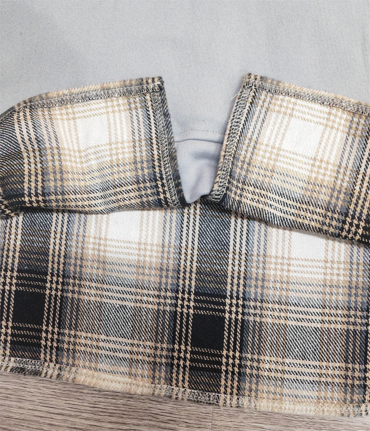 CM | Cómoda sudadera patchwork de manga larga