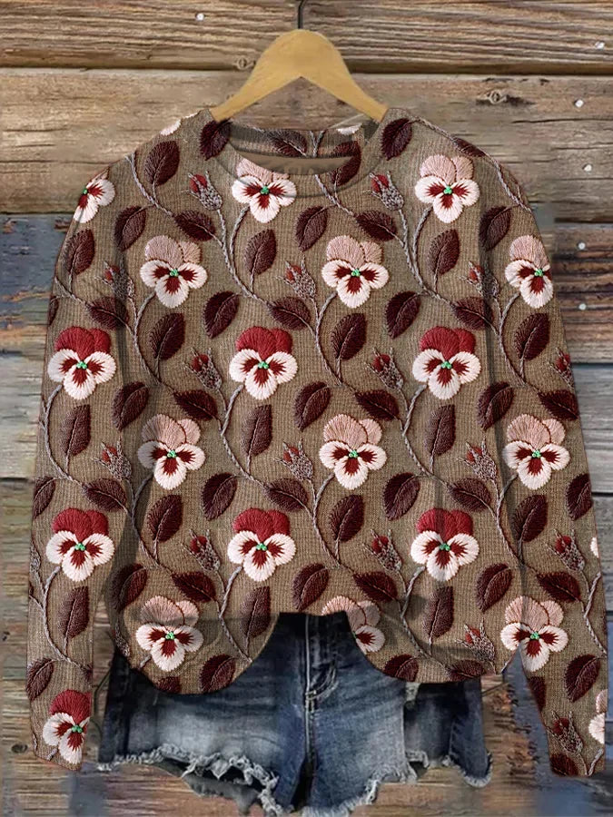 CM | Sudadera con estampado floral gráfico