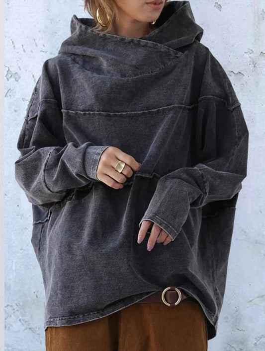 KL | Sudadera holgada de algodón con capucha