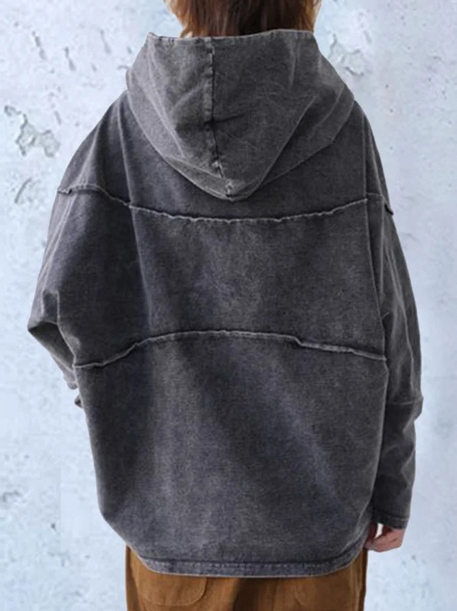 KL | Sudadera holgada de algodón con capucha