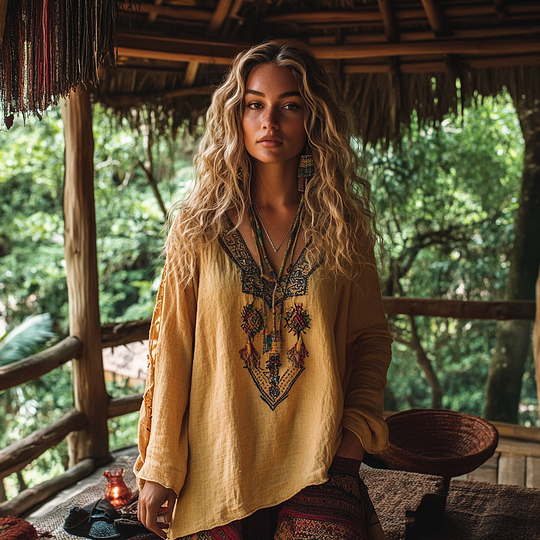 Blusa bellamente confeccionado