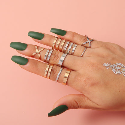 Oro Anillo artesanal delicado