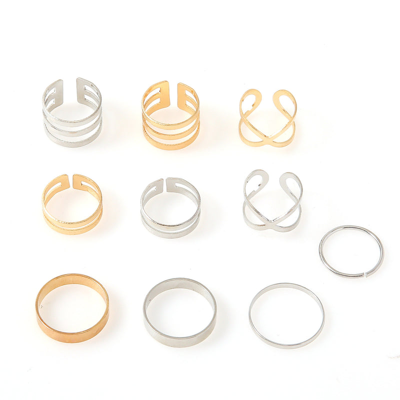 Oro Anillo artesanal delicado