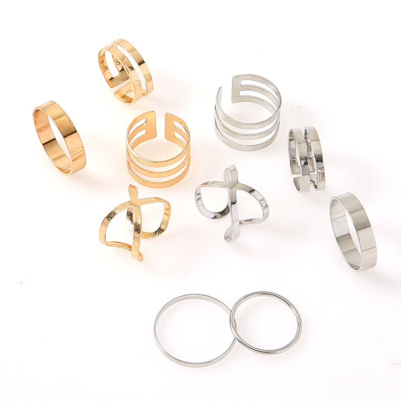 Oro Anillo artesanal delicado