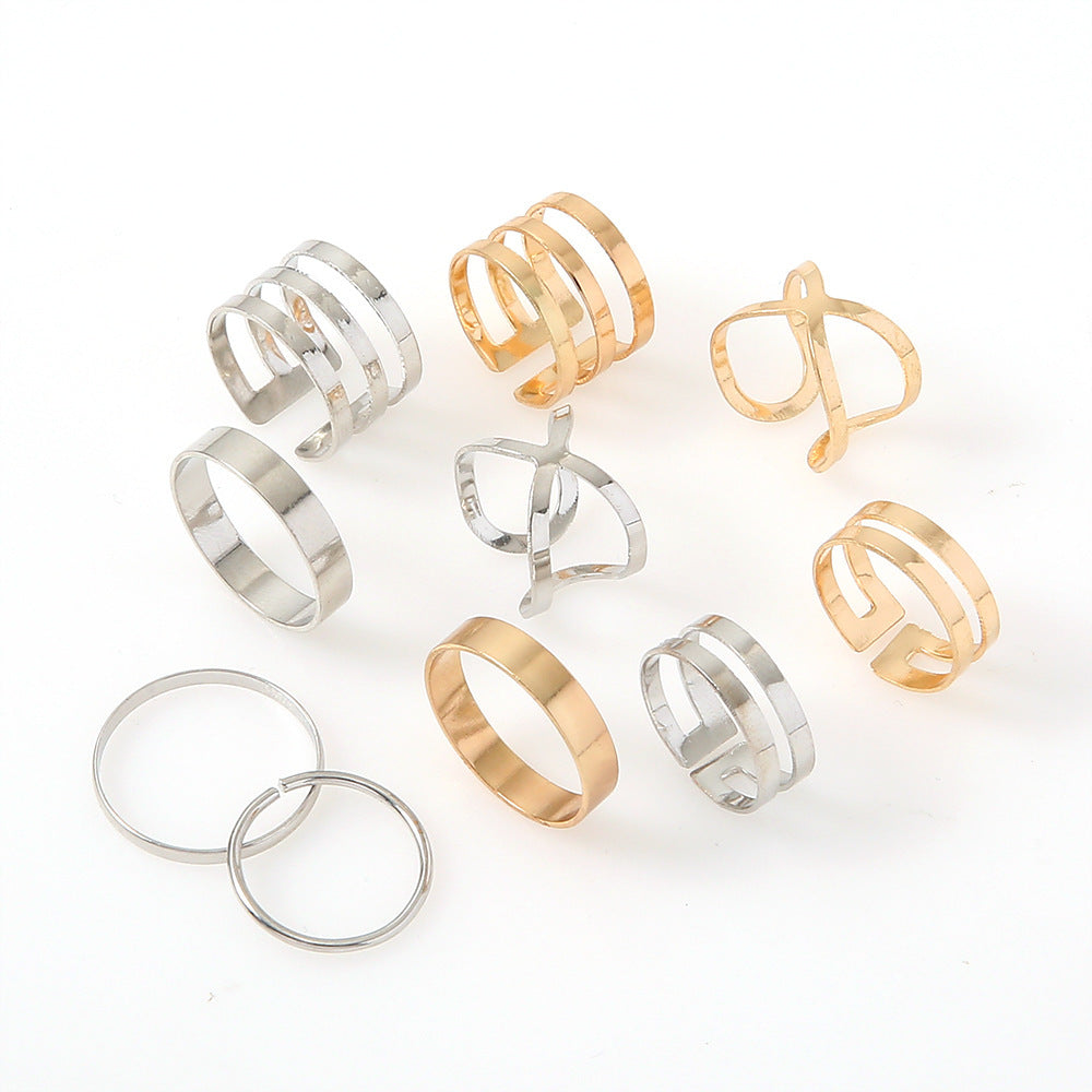 Oro Anillo artesanal delicado