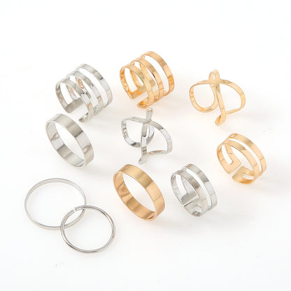 Oro Anillo artesanal delicado