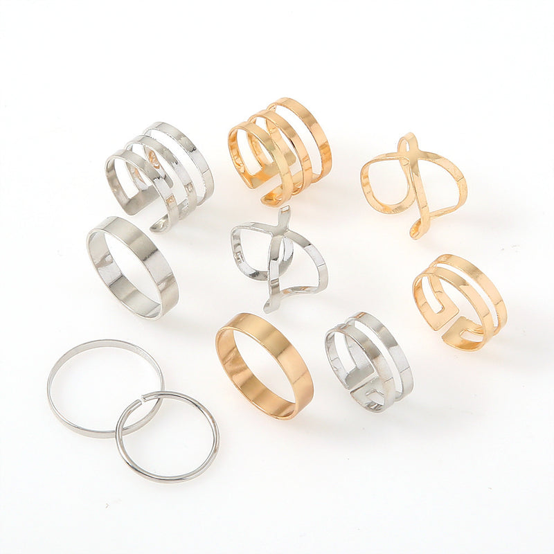 Oro Anillo artesanal delicado