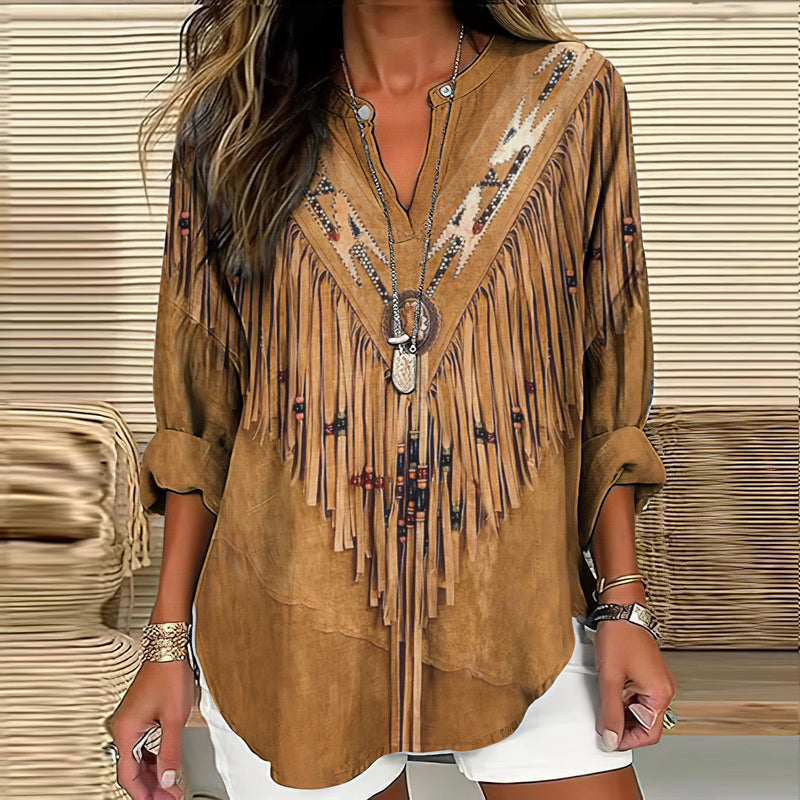 Camisa de estilo vintage atemporal