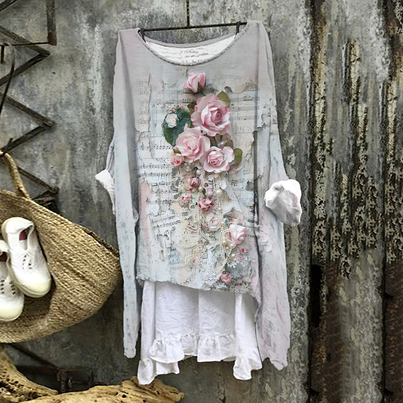 Camisa de estilo vintage atemporal