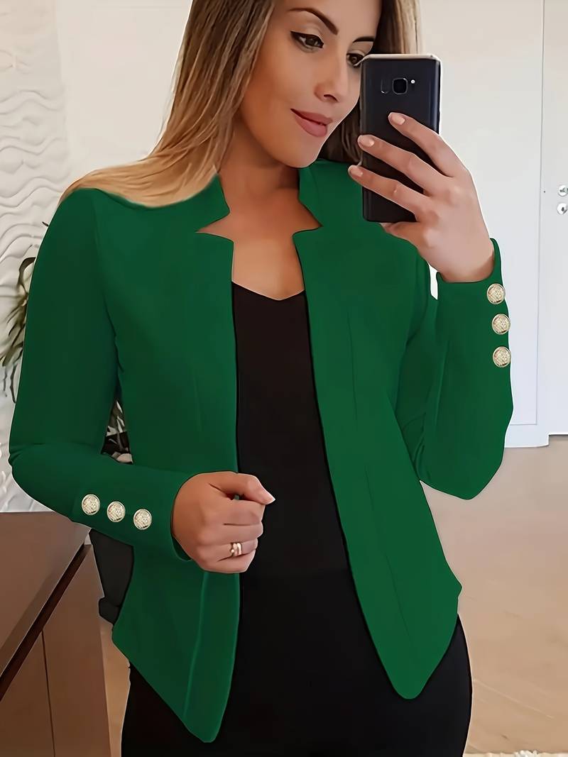 CM | blazer informal con mangas largas y botones