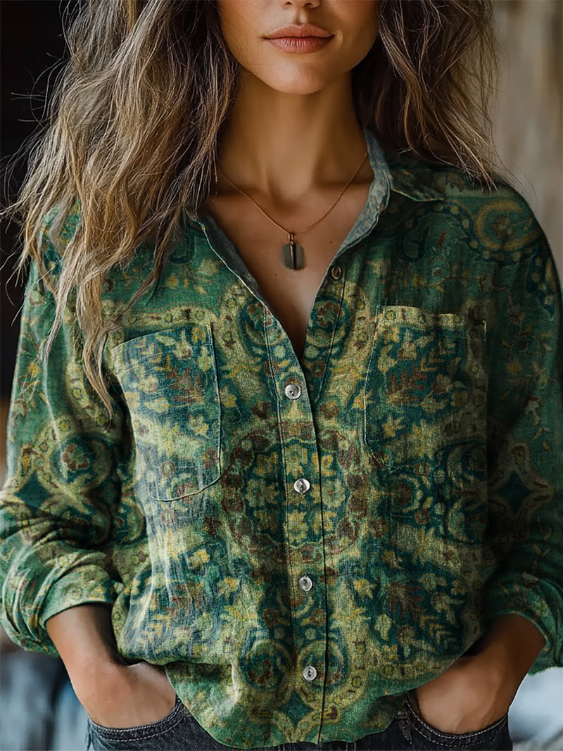 Camisa de estilo vintage atemporal