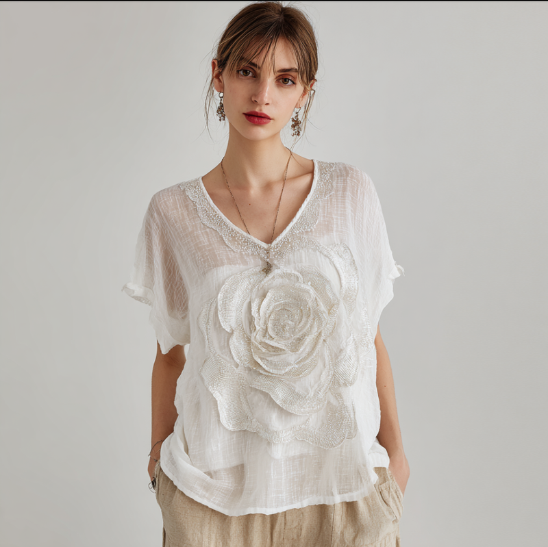 Camisa de estilo vintage atemporal