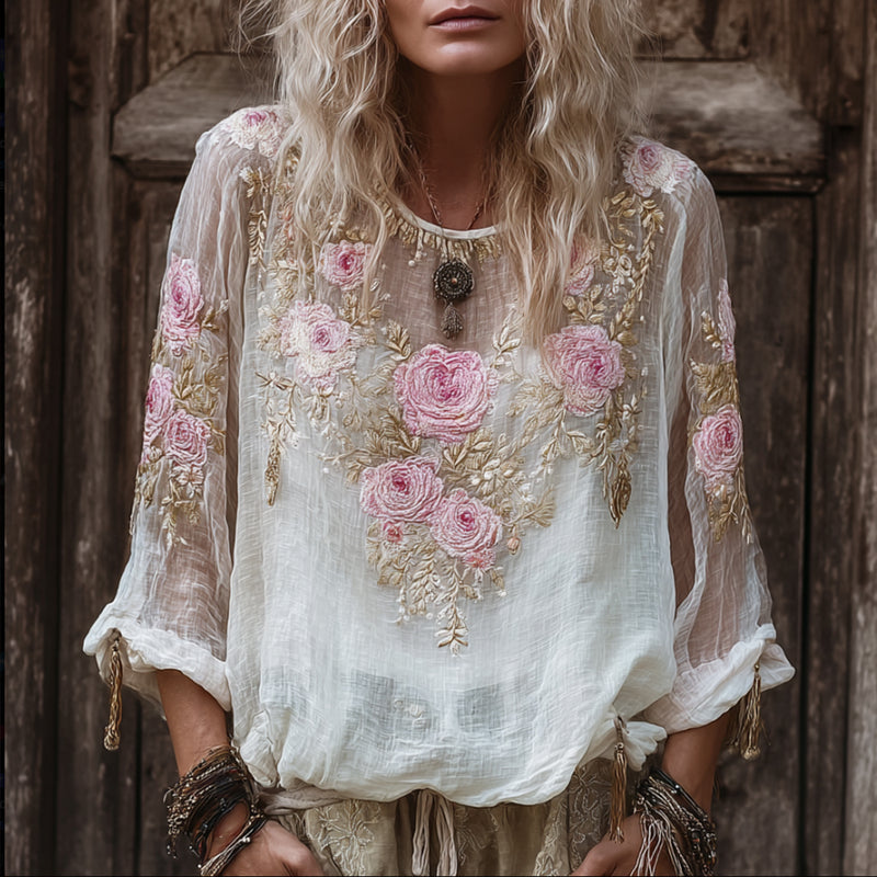 Camisa de estilo vintage atemporal