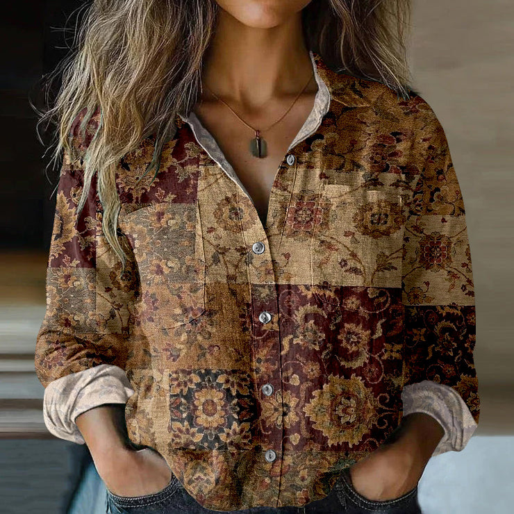 Camisa de estilo vintage atemporal
