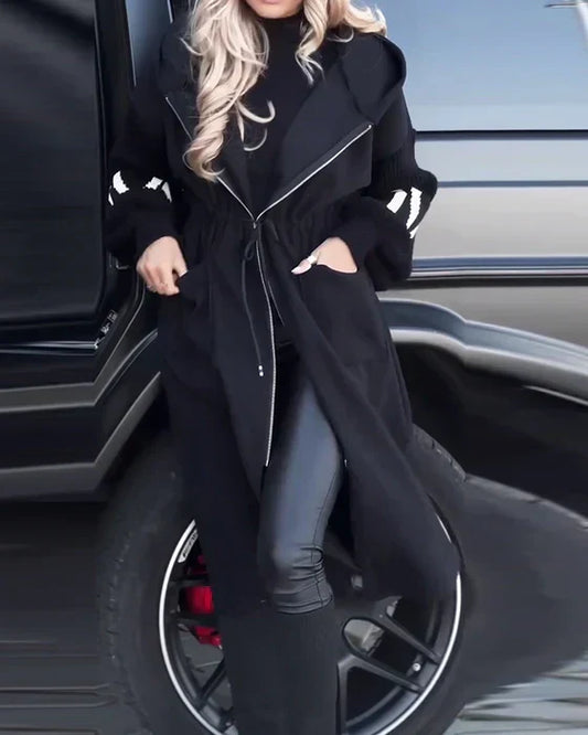 CM | abrigo largo con bolsillos sueltos