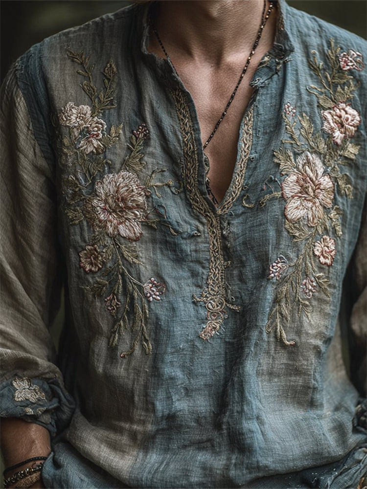 Camisa de estilo vintage atemporal