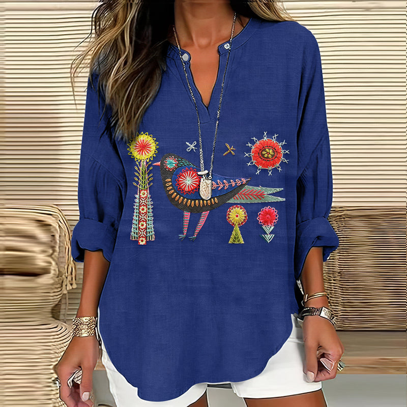 Camisa de inspiración vintage