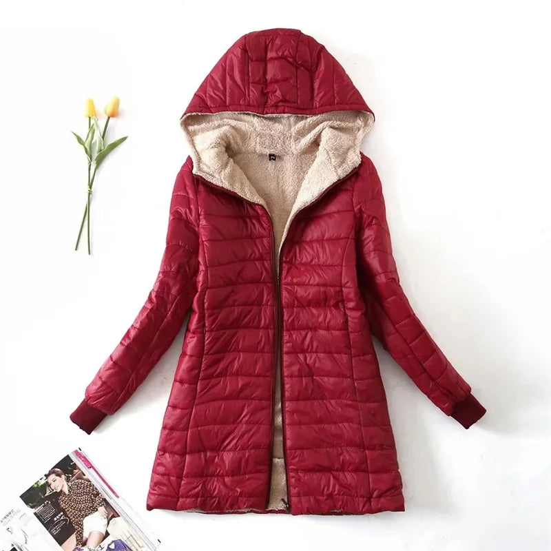 CM | Chaqueta suelta con capucha