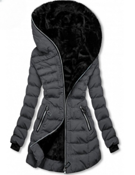 CM | Chaqueta con capucha cálida y a la moda