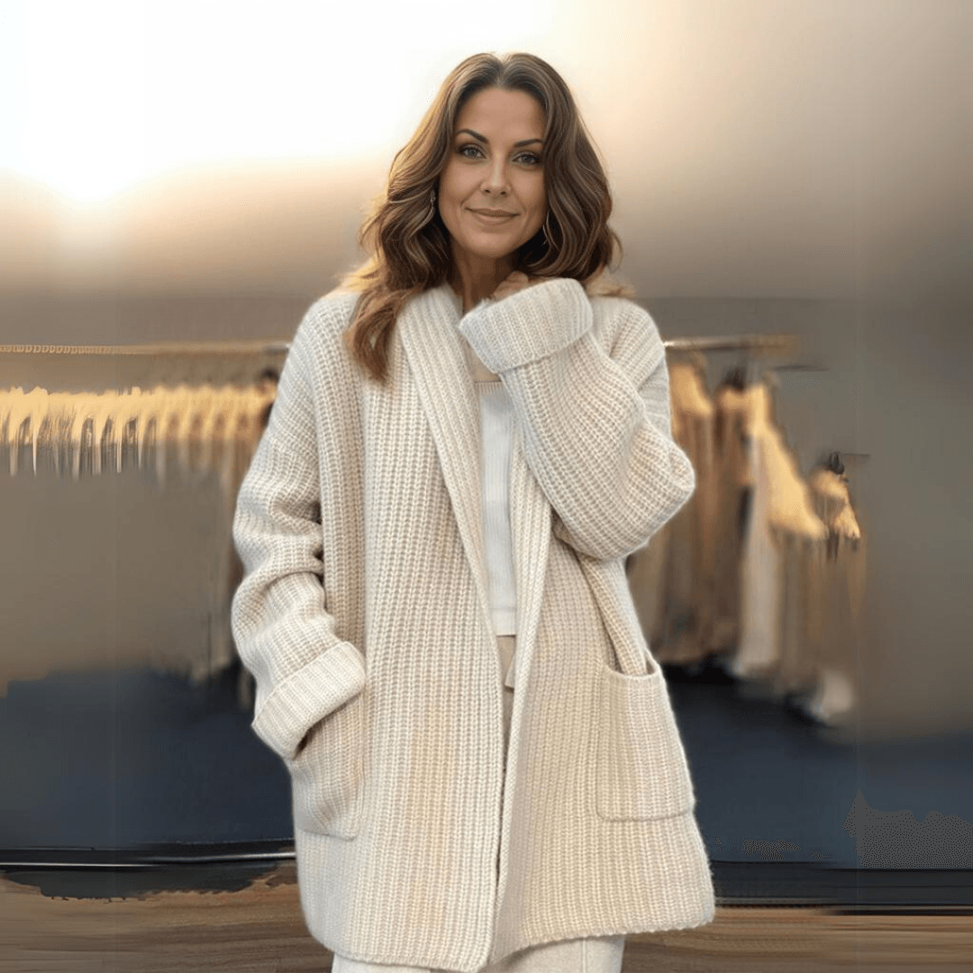 CM | Abrigo de punto suave para mujer