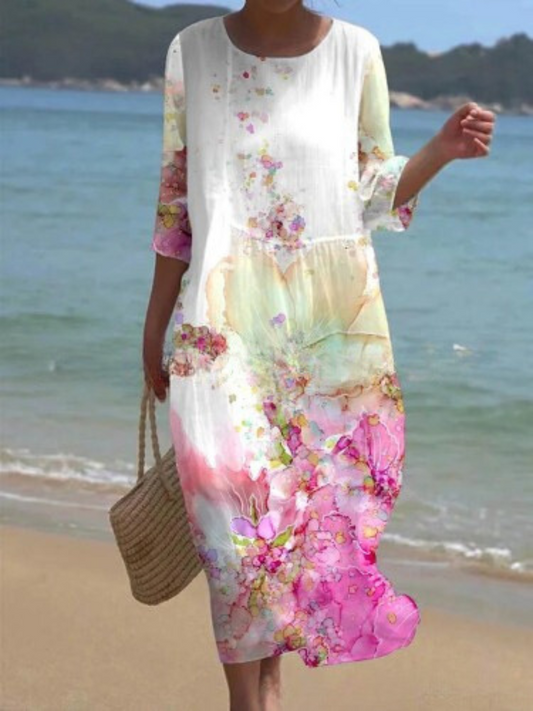KL | Maxi vestido con estampado floral