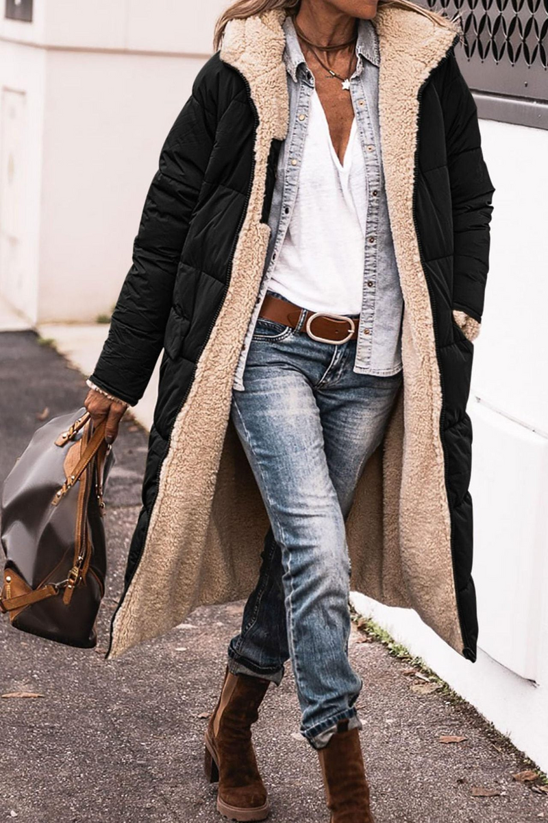 CM | Chaqueta acolchada cálida con capucha