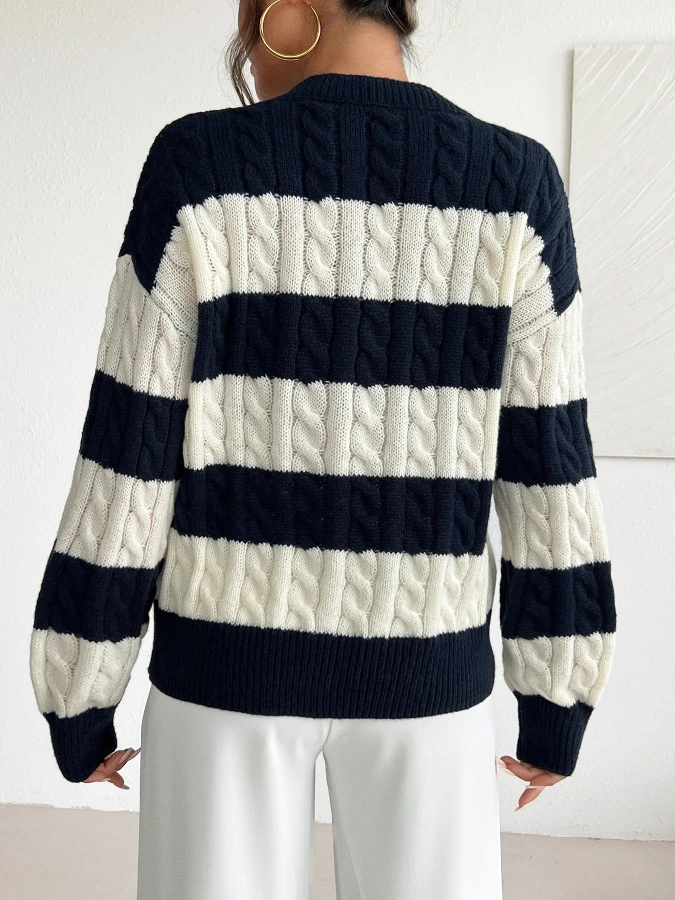 CM | Jersey de punto a rayas