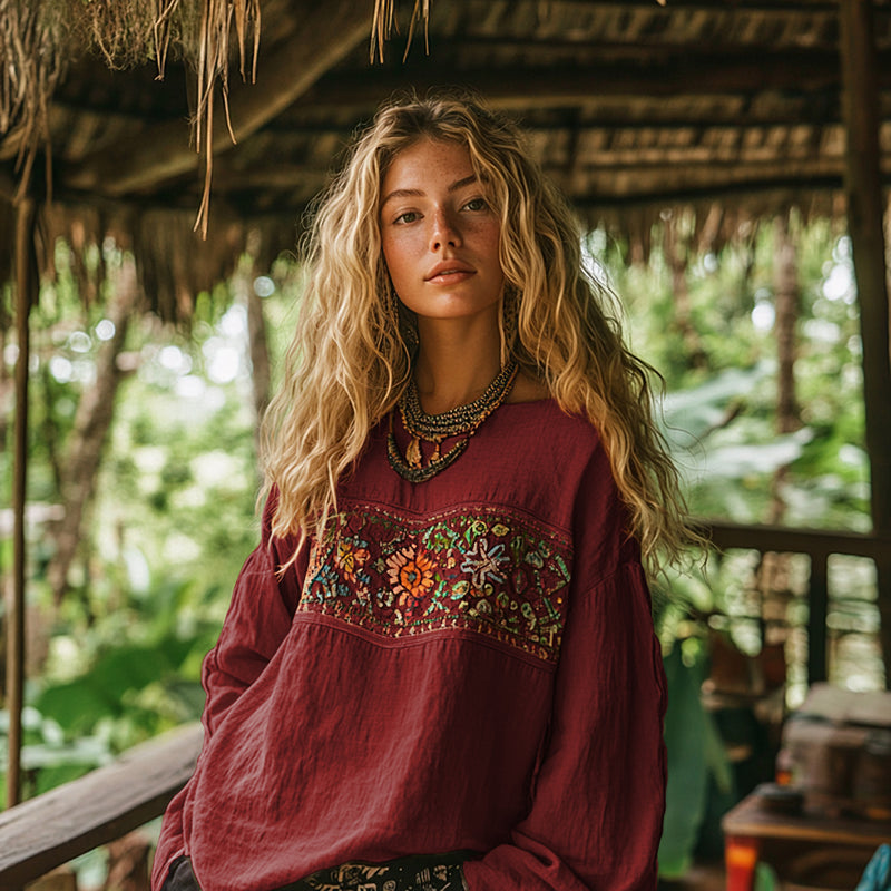 Blusa de inspiración vintage
