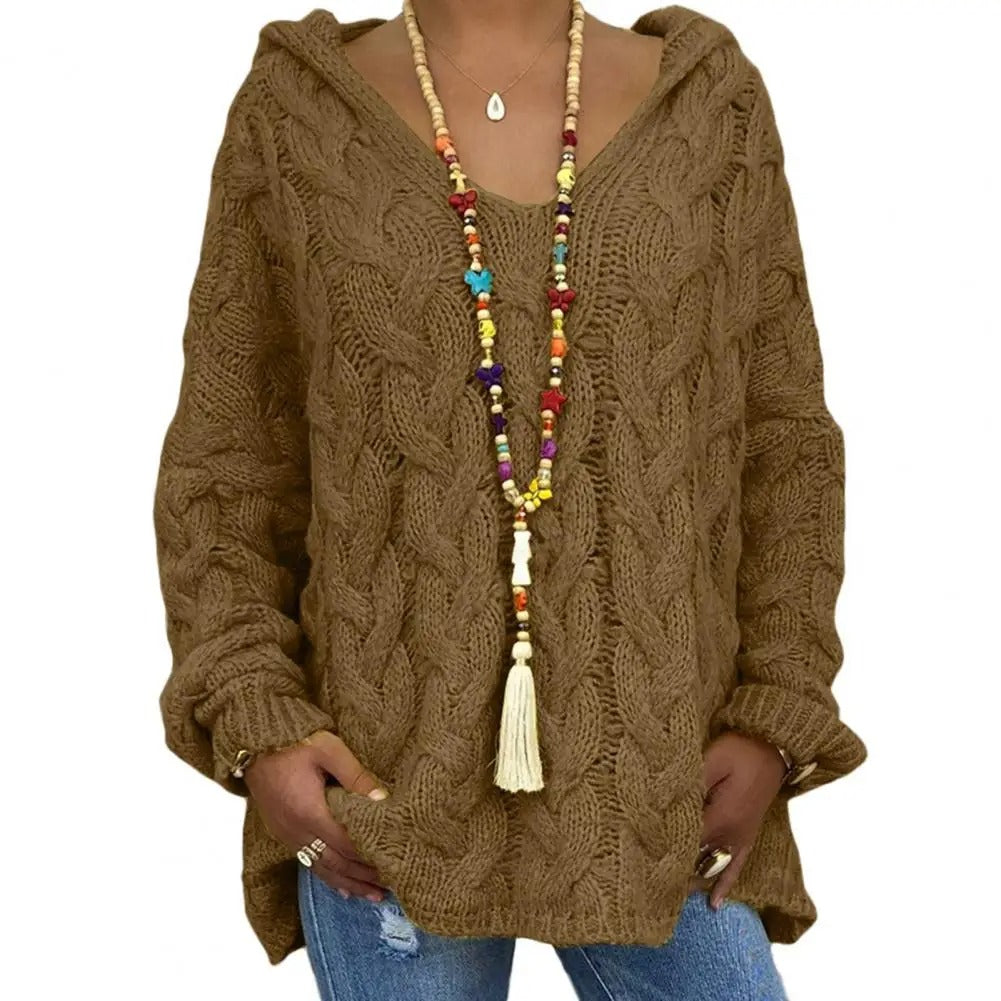 CM | Jersey con capucha y cuello en V