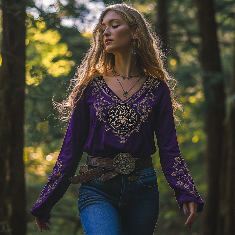 Camisa de estilo vintage atemporal
