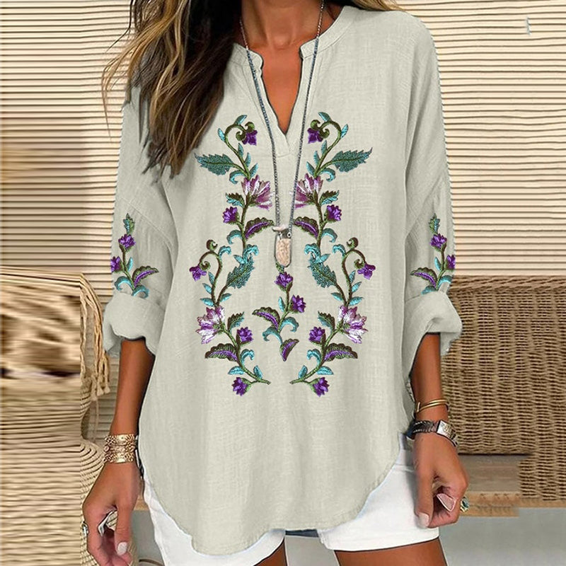 Blusa de estilo vintage atemporal